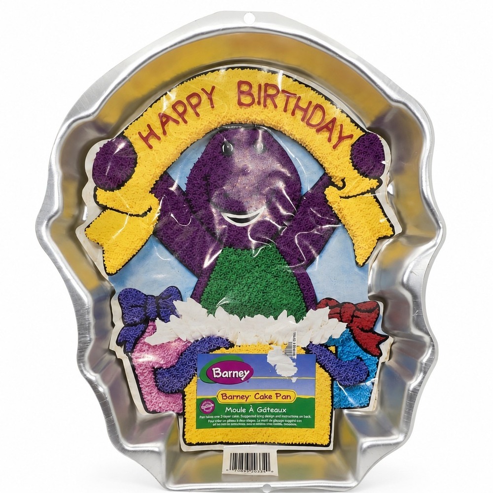 Vintage Barney The Dinosaur Cake‎ Pan 1998 -763/A4